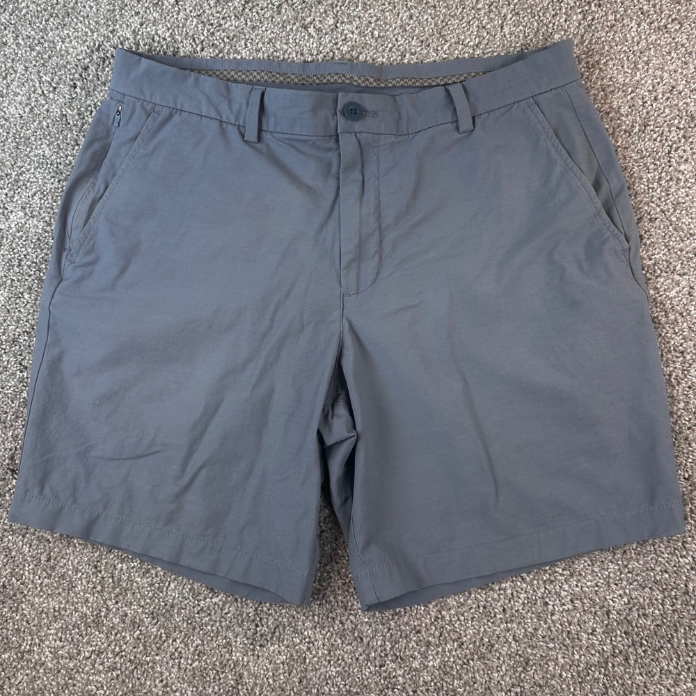 Vineyard Vines Stillwater Golf Shorts Mens 34 Grey OTG Performance Stretch Chino